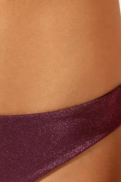 Burgundy Golden Glow Bikini Bottoms, 5501_153E, large image number 3