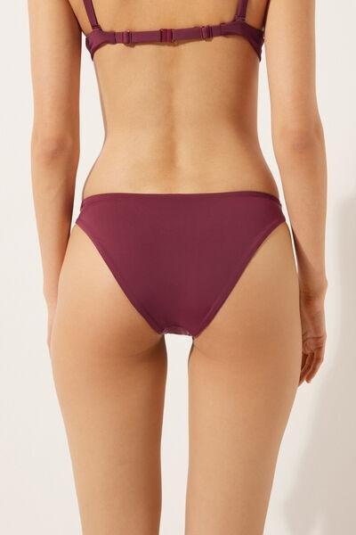 Burgundy Lined Bikini Bottoms, , large image number 2