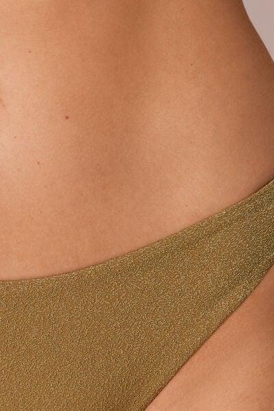 Brown Sophisticated Shine Lace Bikini Bottoms, 5501_172E, large image number 3