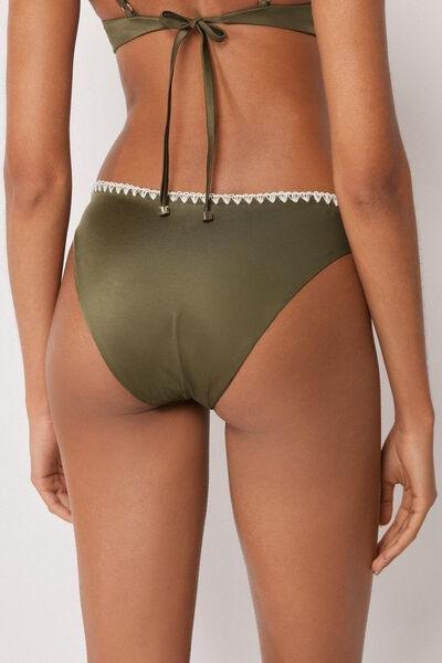 Green Refined Shine Bikini Bottoms, 5501_173E, medium