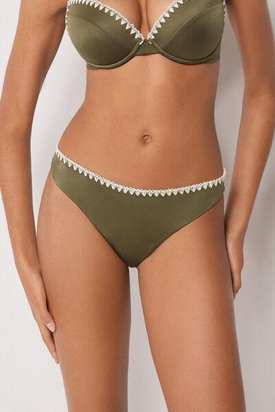 Green Refined Shine Bikini Bottoms, 5501_173E, large image number 3