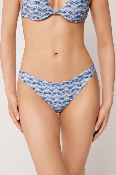 Blue/White Water Reflection Bikini Bottoms, 5501_184E, large image number 0