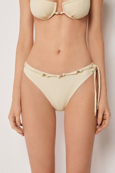 White Wild Jungle Invisible Seams Bikini Bottoms, 5501_186E, large image number 2