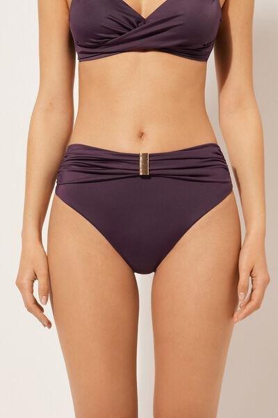 Purple High-Waisted Bikini Bottoms, , large image number 1