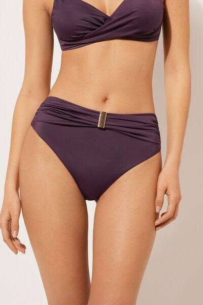 Purple High-Waisted Bikini Bottoms, , large image number 3