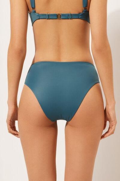 Blue High-Waisted Bikini Bottoms, , large image number 2