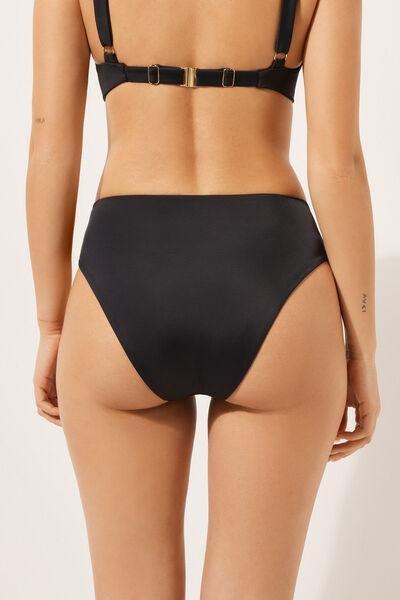 Black High-Waisted Bikini Bottoms, , large image number 2