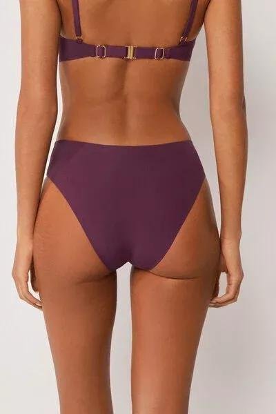 Burgundy High-Waisted Bikini Bottoms, 5501_180E, large image number 2