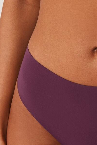 Burgundy High-Waisted Bikini Bottoms, 5501_180E, large image number 3
