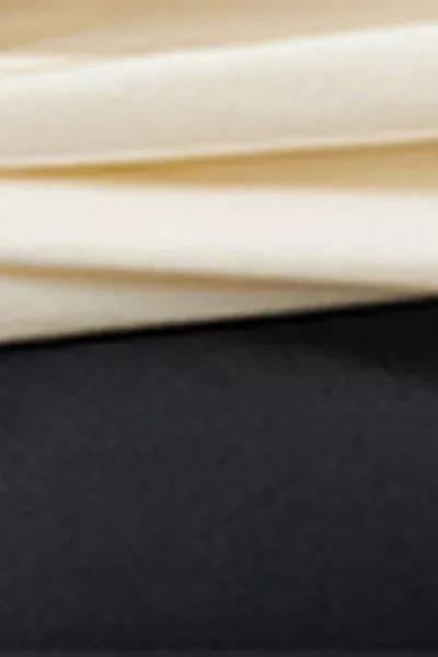 White/Black Elegant Bicolour High-Waisted Bikini Bottoms, 5501_183E, large image number 4