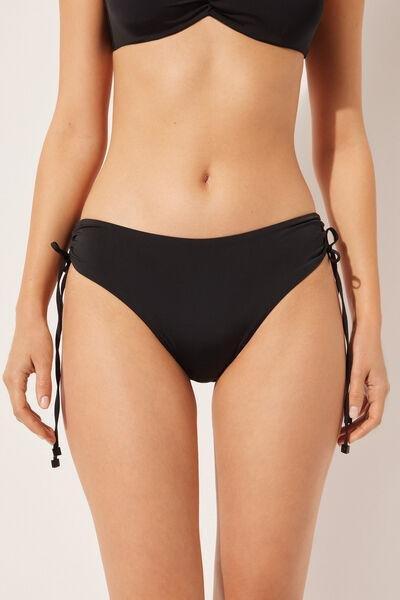 Black High-Waisted Bikini Bottoms, , large image number 1