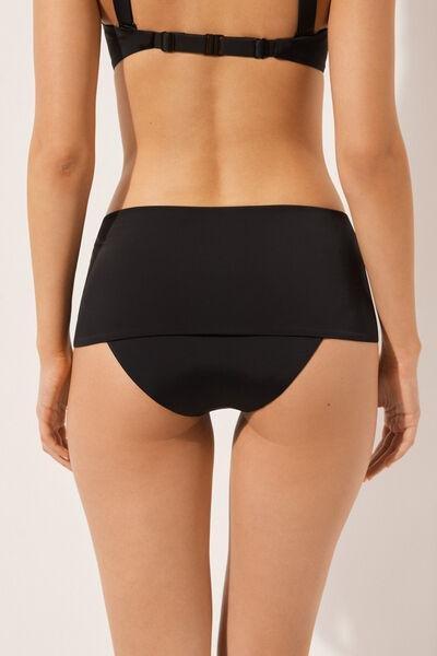 Black High Waistband Bikini Bottoms, , large image number 2