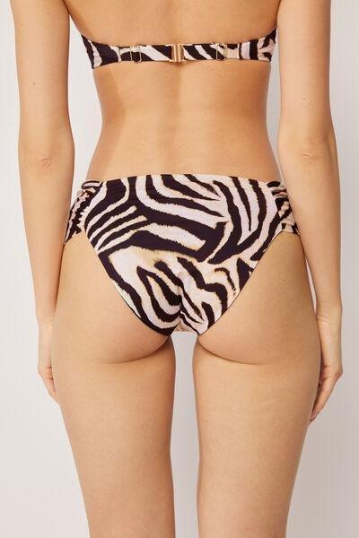 White/Black Savannah Zebra Bikini Bottoms, 5501_247E, large image number 2