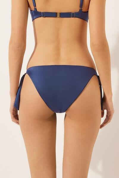 Purple Bow Fastening Bikini Bottoms, 5501_103E, large image number 2