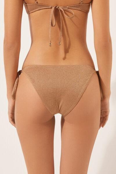 Gold Bows Gleam Bikini Bottoms, , large image number 2