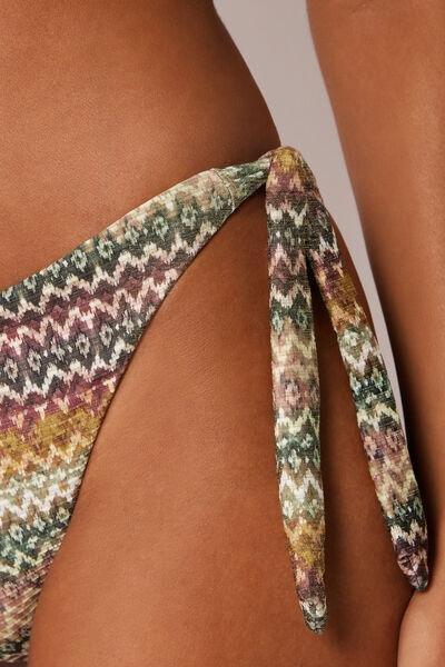 Brown Elegant Ethnic Bow Bikini Bottoms, 5501_174E, large image number 3