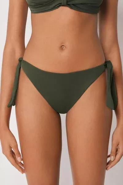 Green Premium Sculpt Tie Bikini Bottoms, 5501_164E, medium