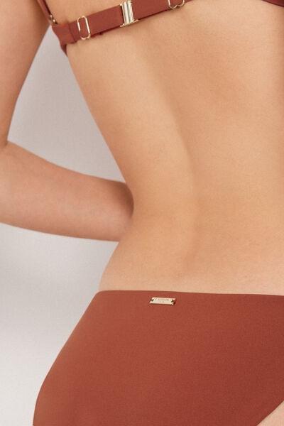 Brown Premium Fit Bow Detail Bikini Bottoms, 5501_161E, large image number 3