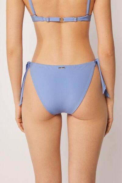 Blue Premium Fit Bow Detail Bikini Bottoms, 5501_162E, large image number 2