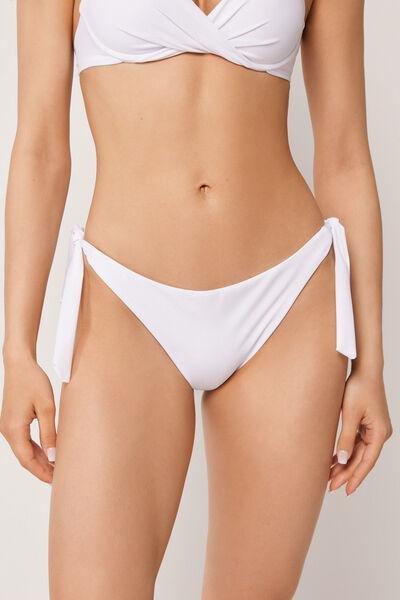White Premium Fit Bow Bikini Bottoms, 5501_238E, large image number 0