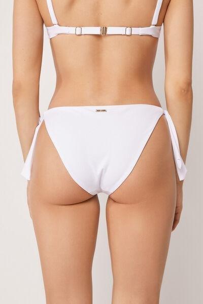 White Premium Fit Bow Bikini Bottoms, 5501_238E, large image number 2