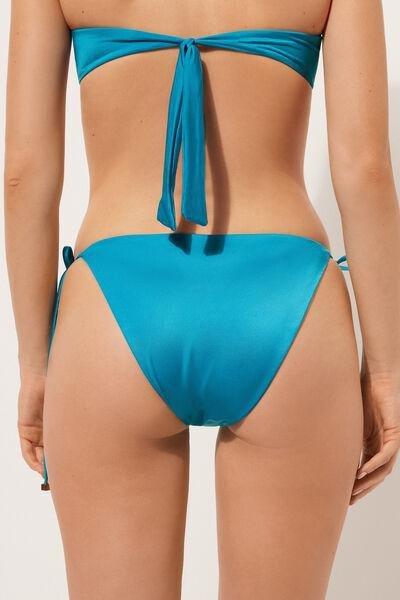 Blue Tie Detail Bikini Bottoms, , large image number 2