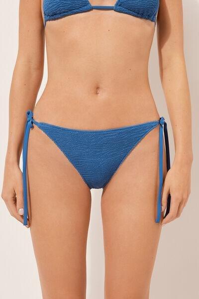 Blue Tie Bikini Bottoms, 5501_045E, large image number 0