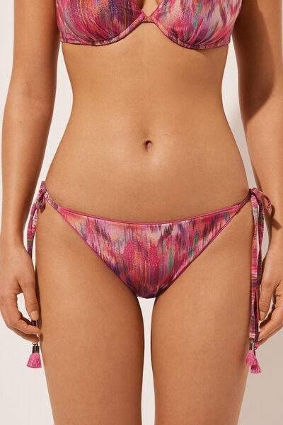 Multicolour Tie Detail Bikini Bottoms, , large image number 1