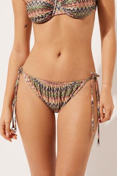 Multicolour Tie Bikini Bottoms, , large image number 0