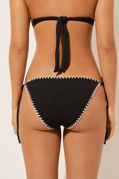 Black Tie Bikini Bottoms, 5501_051E, large image number 2