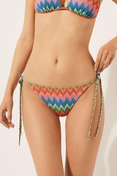 Multicolour Tie-Detail Bikini Bottoms, 5501_106E, large image number 0