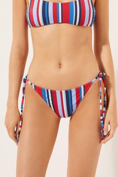 Multicolour Tie-Detail Bikini Bottoms, 5501_096E, large image number 0