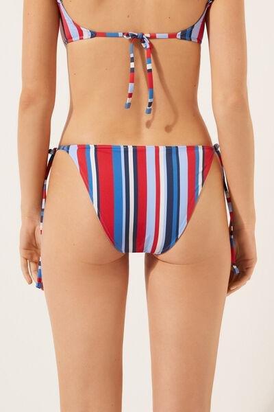 Multicolour Tie-Detail Bikini Bottoms, 5501_096E, large image number 2