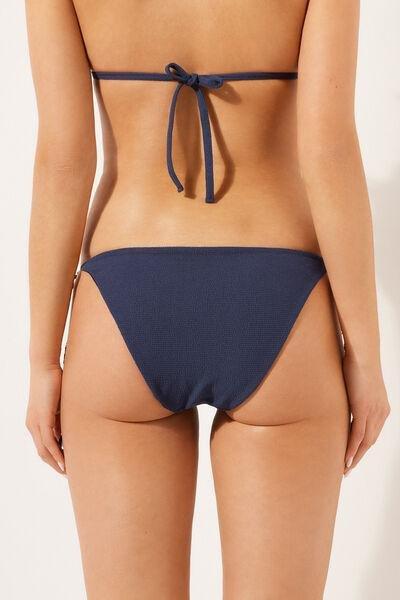 Blue Crinkle Twist Bikini Bottoms, , large image number 2