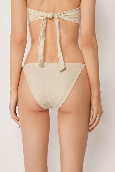 White Wild Jungle Tie Bikini Bottoms, 5501_186E, medium