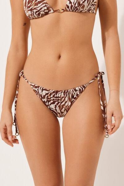 Brown Thong Bikini Bottoms, , large image number 1