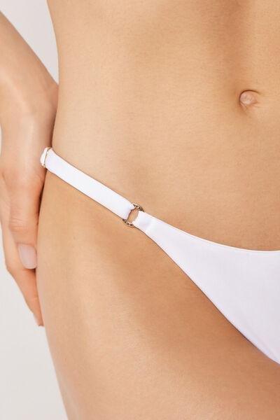 White Premium Fit Thong Bikini Bottoms, 5501_238E, large image number 3