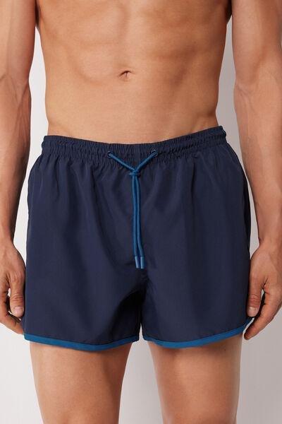 Blue Sport Boxer Swim Shorts, 5501_215E, large image number 0