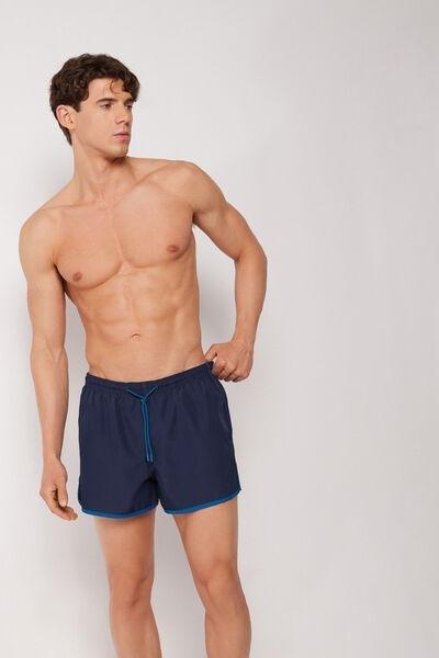 Blue Sport Boxer Swim Shorts, 5501_215E, large image number 1