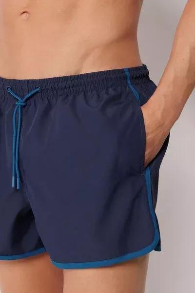 Blue Sport Boxer Swim Shorts, 5501_215E, large image number 3