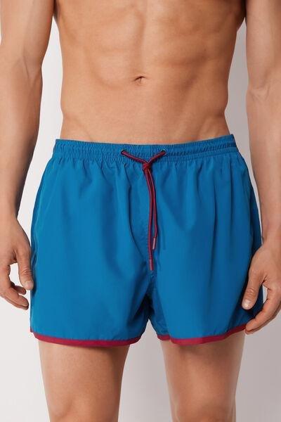 Navy/Red Sport Boxer Swim Shorts, 5501_216E, large image number 0