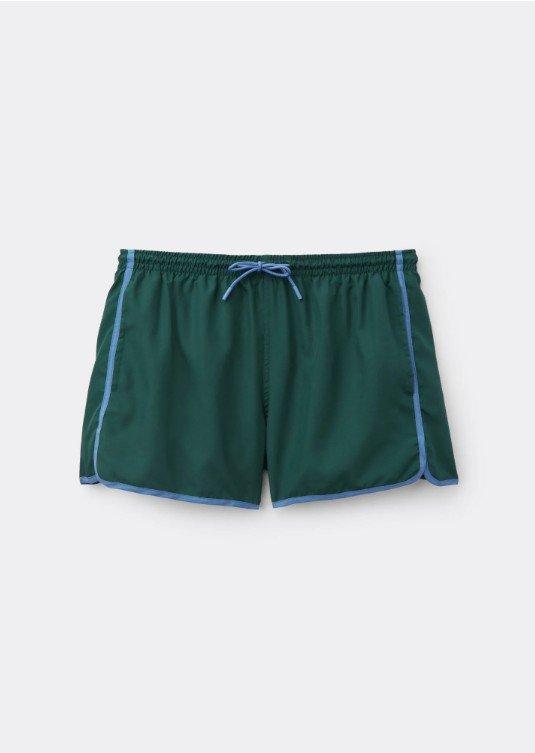 Green/Blue Sport Boxer Swim Shorts, 5501_217E, large image number 0