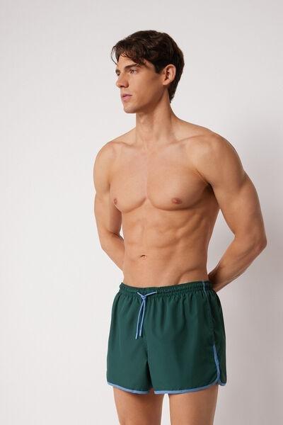 Green/Blue Sport Boxer Swim Shorts, 5501_217E, large image number 2