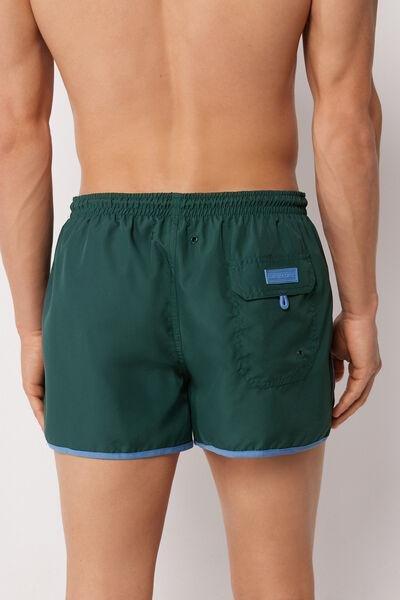 Green/Blue Sport Boxer Swim Shorts, 5501_217E, large image number 3