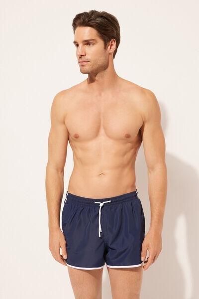 Navy Sport Boxer Swim Shorts, , large image number 0