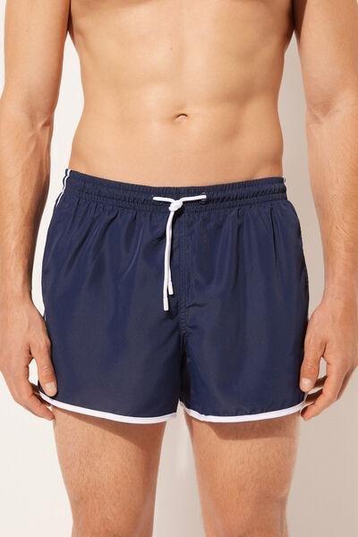 Navy Sport Boxer Swim Shorts, , large image number 1