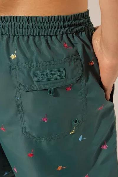 Multicolour Patterned Boxer Swim Shorts, 5501_091E, large image number 3