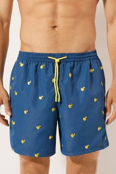 Blue Boxer Swim Shorts, , large image number 1