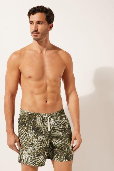 Multicolour Patterned Boxer Swim Shorts, , large image number 0