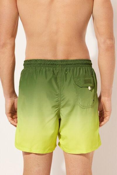 Green Patterned Boxer Swim Shorts, , large image number 2